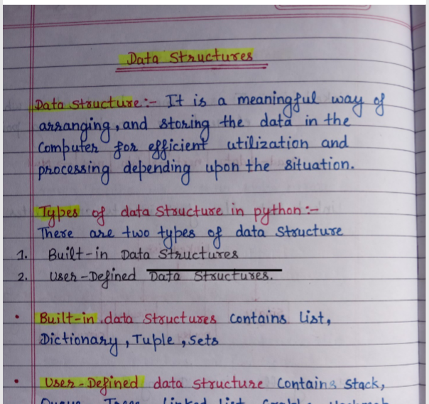 Data Structures & Algorithms Notes